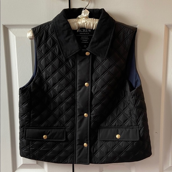 J. Crew Jackets & Blazers - J. Crew Quilted Barn Vest, Black, NWT